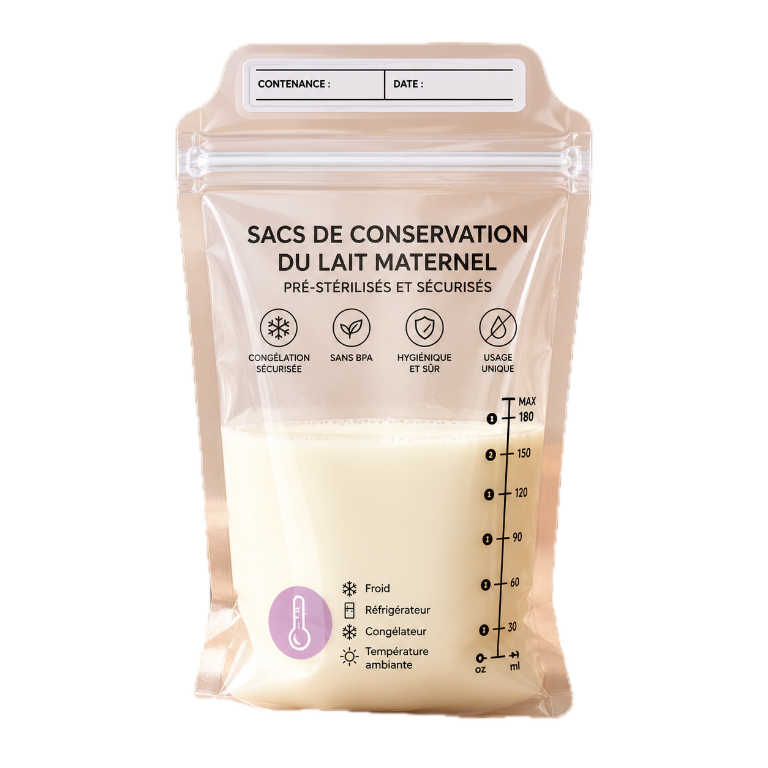 Sacs de conservation du lait maternel — 50 sacs