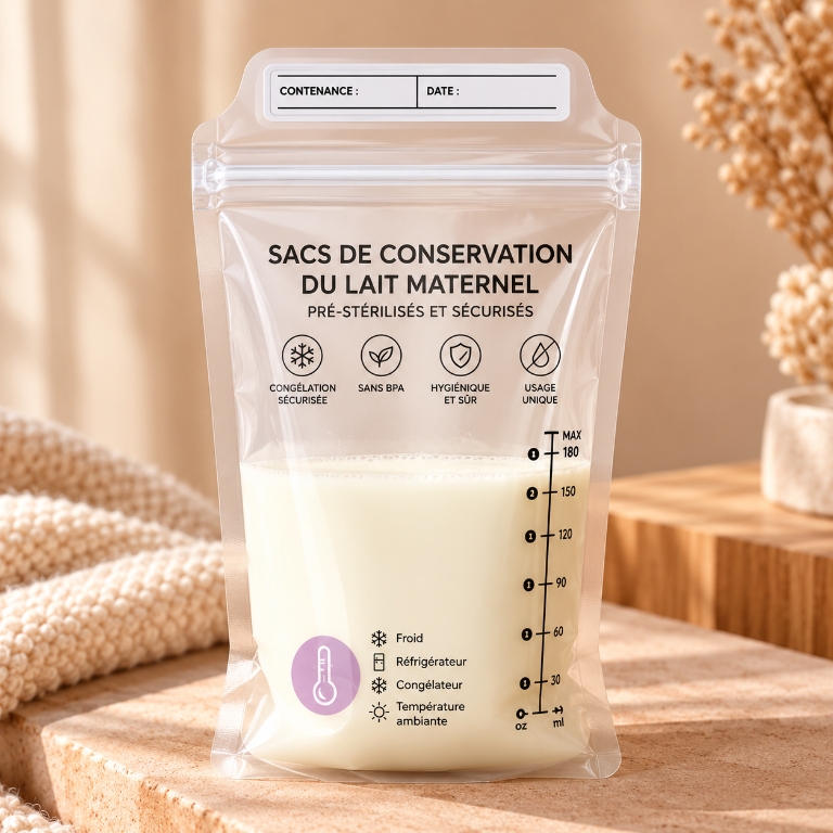 Sacs de conservation du lait maternel — 50 sacs